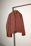 c80's European vintage - boxy work jacket in maroon