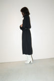 80-90's German label -wool mixed jersey knit dress
