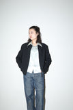 2000s Richmond -rayon drizzler jacket with cigarette pocket