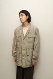 80's European label - silk utility jacket