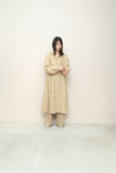 80s–90s European label - silk shirt dress