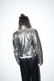90-00s Marithé + François Girbaud - metallic silver jacket