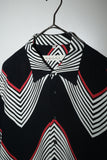 90's HAUPT - rayon geometrical pattern shirt