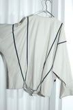 c80s Scandinavian  label -  constructive collarless  jacket