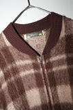 c70's French made - shaggy mohair mixedwool knit blouson