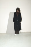 90-00's Dries Van Noten - elastic wool loose fitting knit coat