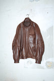 80's Spanish label - leather jacket with one&only detail
