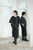 c80's unknown piece - linen oversized blouse / made with Giorgio Armani fabric