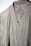 80-90's European label - silk zip-up blouson with front pocket detail
