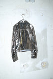90-00s Marithé + François Girbaud - metallic silver jacket