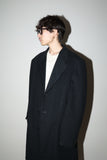 80-90's PIEERE CARDIN - wool/cashmere wide silhouette single breasted coat