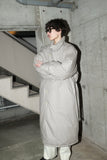 80s German label  - cotton shell down trench coat