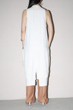 c80’s minor label - linen layered design sleeveless dress