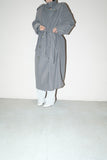 80-90's Europan label - trench in concrete gray