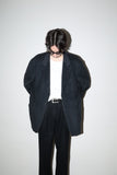 80-90's HUGO BOSS - wool/cashmere mixed single breasted tailored jacket