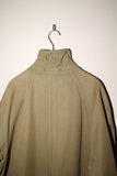80's C.P.COMPANY - cotton leather collar coat