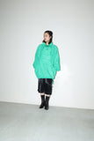 80s–90s ESPRIT - nylon oversized pullover in bright green