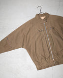 c80’s unknown big 3D front pocket zip-up blouson