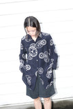 80's PENNYBLACK - rayon clock motif shirt