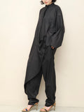 80's Enrico Coveri - cotton graphical cutting jumpsuit