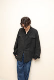 90's-00's GIANFRANCO FERRE STUDIO - silk/linen coverall  jacket