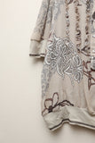 00's European label - silk sheer pullover blouse