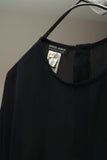 80's Giorgio Armani - silk sheer collarless blouse