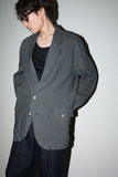 80's European label - linen tailored jacket