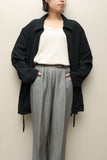 90-00's European label - oversized zip-up minimal jacket