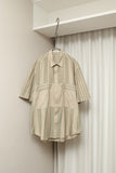 80's PAL ZILERI - cotton stripe shirt with constructive pockets