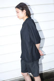 80-90's European label - viscose/linen cropped shirt jacket