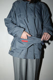 00's European label - gimmick technical jacket with detachable waist pouch