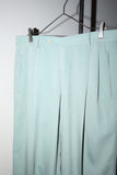 80's European label - viscose 2-tuck trousers in mint green