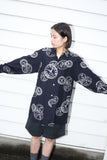 80's PENNYBLACK - rayon clock motif shirt