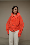 80's European label - french military essence cropped jacket