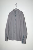 c2000's GIANFRANCO FERRE JEANS- cotton snap buttoned shirt with tape decoration