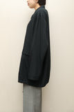 90-00's European label - oversized zip-up minimal jacket