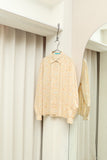 80's CACHARELl - cotton flower pattern shirt