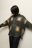 2010-2020's European label - abstract patterned, wide silhouette rayon blouse