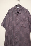 c90's Swiss label - viscose abstract patterned shirt