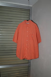 80's Emporio Armani - cotton oversized shirt in salmon pink