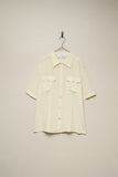 80's Les Copains - silk blouse with flap pockets