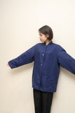 80's MARELLA - linen stand collar jacket