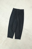 80's French label - linen 4-tuck trousers