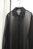 90's-00's European label - viscose sheer shirt