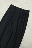 80's French label - linen 4-tuck trousers