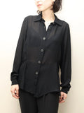 80's Ivano Boni - viscose sheer blouse