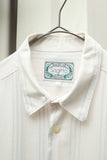 80's-90's Italian label - cotton/viscose stripe shirt