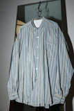 -80's European label - glossy stripe shirt