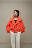 80's European label - french military essence cropped jacket